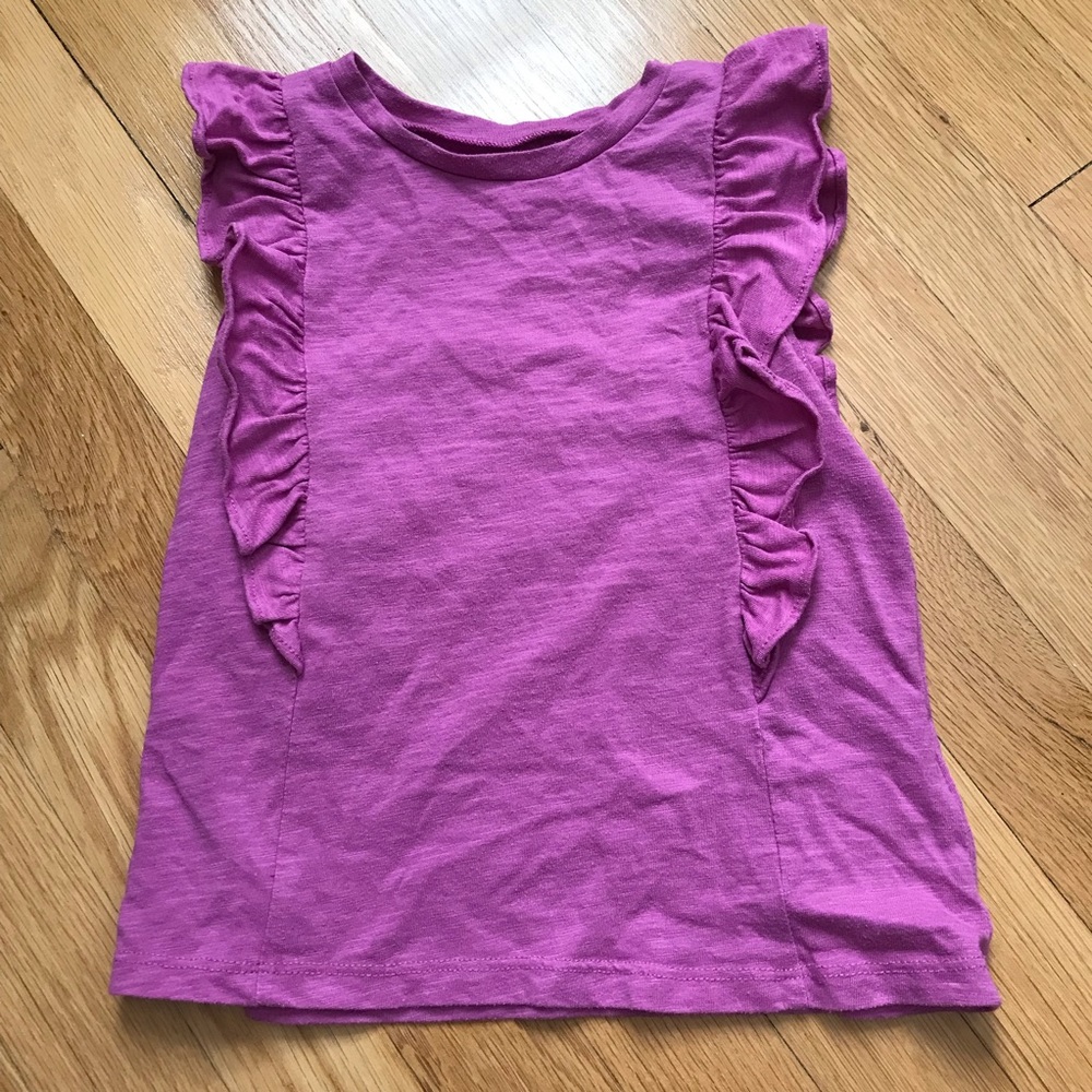 GAP Kids Sleeveless Ruffled Purple Tank, Sz 4